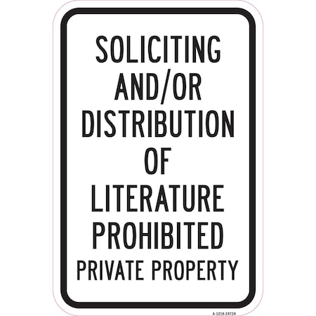 Signmission Safety Sign, 12 in Height, Aluminum, 18 in Length, 24724 A-1218-24724